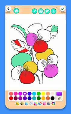 Flowers Coloring Book - Screenshot 3