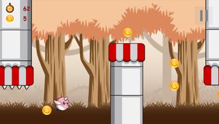 Flappy Pink Bird - Screenshot 2