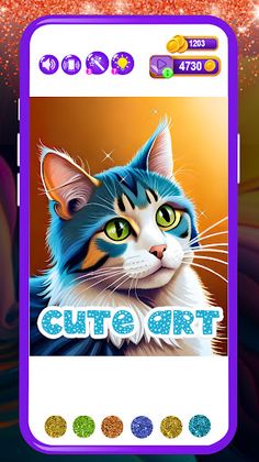 Glitter Color By Number - Screenshot 2