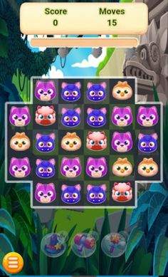 Cute Kittens Match 3 Puzzle - Screenshot 2