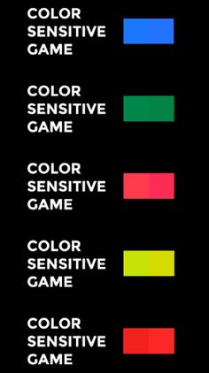 COLOR SENSITIVE GAME - Screenshot 2