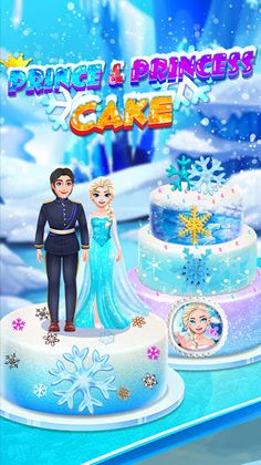 Icy Princess & Prince Cake - Screenshot 2