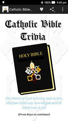 Catholic Bible Trivia - Screenshot 1