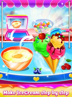 Ice-Cream Dessert cooking Game - Screenshot 3