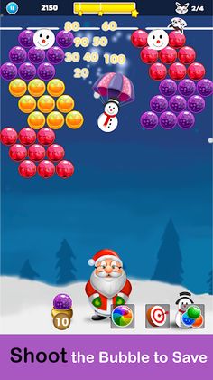 Christmas Bubbles Shooter - Screenshot 2