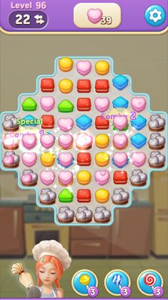 Sweet Macaron : Match 3 - Screenshot 3