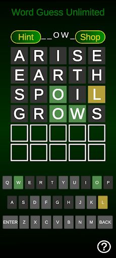 Word Guess Unlimited - Screenshot 4
