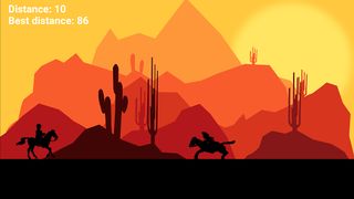 Racing Cowboy - arcade runner - Screenshot 2