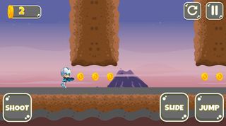 Jetpack Robot Boy Runner and S - Screenshot 2