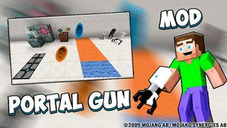 Portal Mod: Gravity Gun MCPE - Screenshot 1