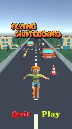 Flying Skateboard - Screenshot 1