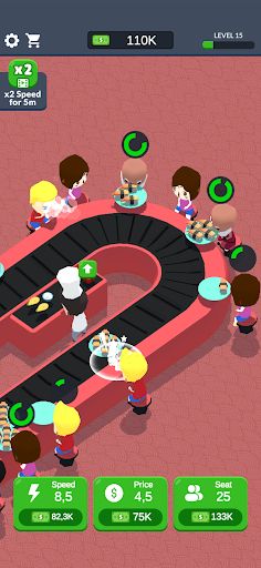 Idle Sushi Restaurant 3D - Screenshot 4
