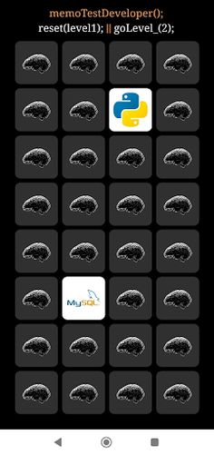 MemoTest para Programadores - Screenshot 1