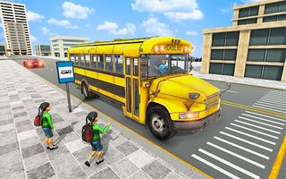 City School Bus Driving Sim:3D - Screenshot 1