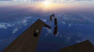 Racing Balls in Sky 3D - Screenshot 1