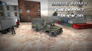 Army Truck Checkpost Drive 3D - Screenshot 1