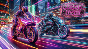 Neon Rider: Light Bike Racing - Screenshot 1