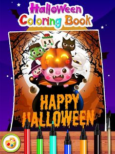 Halloween Coloring Page Games - Screenshot 1