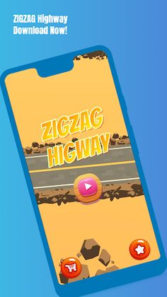 ZigZag Highway-Tap,Touch,Game - Screenshot 1