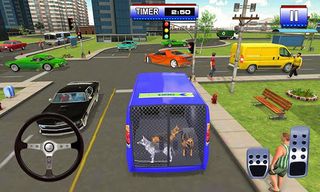 Police Dog Transport Truck 3D - Screenshot 1