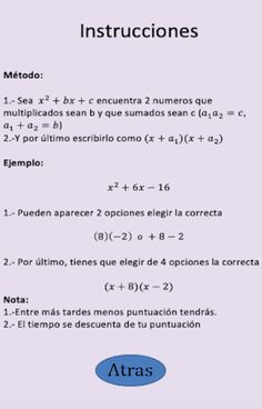 Juego de factorización simple. - Screenshot 4