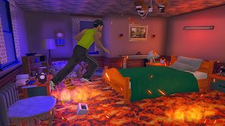 Baldies basics lava runner sim - Screenshot 1