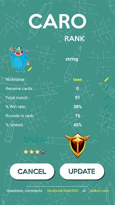 CARO-Rank - Screenshot 2