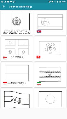 World Flags : Coloring - Screenshot 2