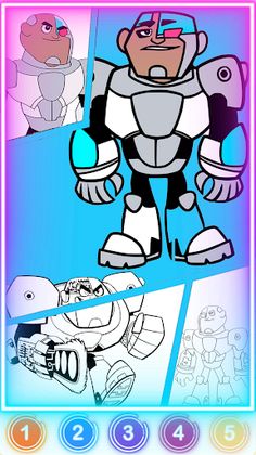 Teen Titans Color Puzzle Games - Screenshot 2