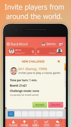Rackword - Online word game - Screenshot 2