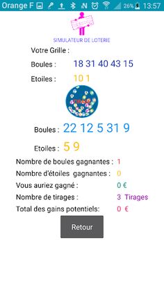 Simulateur de Loterie - Screenshot 2