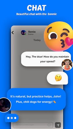 Blue soniic video call - Screenshot 2