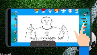 Erling Haaland Coloring - Screenshot 3