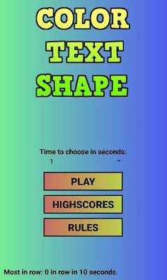Color Text Shape - Screenshot 1