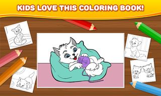 Cats - Children Coloring Book - Screenshot 1