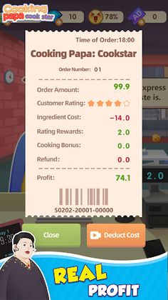 Cooking Papa: Cookstar - Screenshot 2