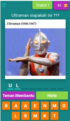 Tebak gambar nama ultraman - Screenshot 1