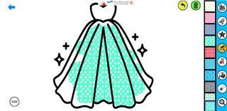 Dress Up Games Coloring Gliter - Screenshot 2