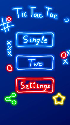 Tic Tac Toe Glow - Screenshot 1