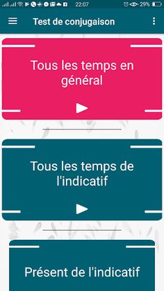 Game - exercices conjugation - Screenshot 1