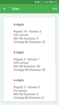 Bulls and Cows Pro - Screenshot 4