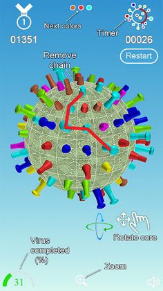 Color lines: Fight the virus - Screenshot 2