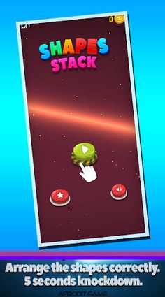 Crazy Shapes Stack - Screenshot 1