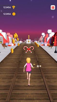 Santa Girl - 3D Runner Games - Screenshot 4