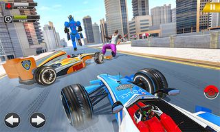 Formula Car Robot Police Game - Screenshot 2
