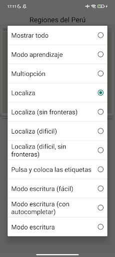 Regiones del Perú Juego Mapa - Screenshot 2