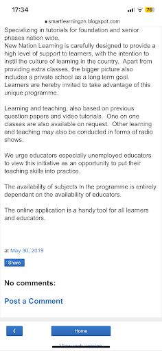 New Nation Learning - Screenshot 1