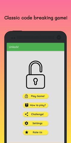 Unlock - Bulls & Cows game - Screenshot 1