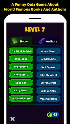 Books And Authors Quiz Game - Screenshot 3