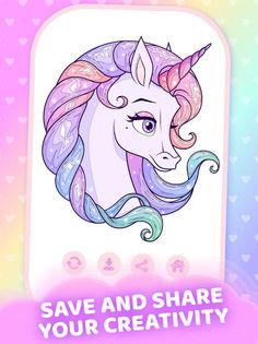 Sparkling Unicorns Color Book - Screenshot 4